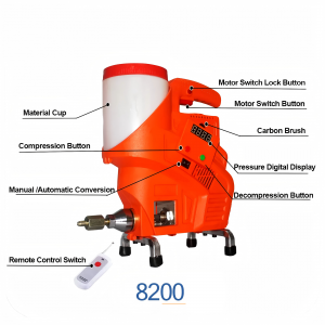 8200 remote-controlled grouting machine